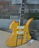 Nowy niestandardowy bogaty Mockingbird Special Electric Electric Guitar Seck Thru Body Yellow Burst Kolor chiński fabryka gitary 8415748