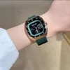 Gerangdi Sports Fashion Square Holwatch Tiktok Ağı Kırmızı Erkek ve Kadınlar Saati H9320L-S