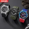 2024 New Alloy Colorful Gradient Men's Watch Electronic Sports Watch Night Glow Waterproof Watch