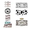 Window Stickers Coffee UV DTF Libbey Cup Wrap Iron on Transfer for Glass 16oz D375