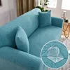 Chair Covers Elastic Grey Waterproof Jacquard Sofa 1/2/3/4 Seats Solid Couch Cover L Shaped Slip Protector Bench