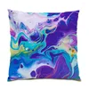 Pillow Decoration Home Decor Colorful Cover 45x45 Oil Painting Living Room Polyester Linen Artistic Velvet E0353