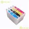 Kits de recharge d'encre Flcolor Refipillable Cartouche vide avec puce de réinitialisation T1381 T1382 T1383 T1384 pour la main-d'œuvre 320 630 633 435 Drop livraison Otejc