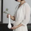 Wazony chiński układ kwiatowy dekretop Zen salon retro rzemiosło ceramiczne wazon jadean czysta butelka
