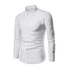 Camisas casuais masculinas de cor pura Men.