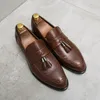 Chaussures décontractées Men de bureau Fashion Soft Moccasins Muisseurs en cuir de haute qualité