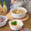 Skålar 270f soppa skål vinterisolering maträtt täcker läcksäker takeaway bärbar hushålls lunchlåda mikrovågsugn