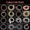 Réglage de la main Miami Vvs Moisanite Cubaine Chaîne 925 Silver 4rows Iced Out Hiphop 20mm Moisanite Cuban Link Chain