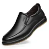 Casual skor läder casues sapato loafers män för slip på mode italienska werkschoenen chaussures