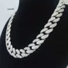 Designer Jewelry Hop Hop Hop Miami Wholesale 18mm 3rows Iested Bling Diamond Link Gioielli Moissanite Catena cubana