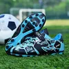 Athletic Outdoor Childrens Football Shoes Long Spikes Grass Training Soccer Cleats Pink Soccer Shoes for Girl Free Shipping Kids Football Boots 240407