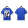 デザイナーパープルブランドTシャツティースウェットシャツ基本文字ロゴ印刷短袖霧アメリカンストリートファッションブランドTシャツ