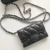 10a oryginalne portfele skórzane torebki Kobiety mini torba projektantka portfela łańcucha ramiona Cross Body CC Bag Fashion torebki z pudełkiem