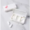 3 grilles mini pilule coque en plastique Voyage de médecine de voyage mignon petite comprimé Pilule Storage Organisateur Boîte de porte
