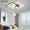 Ceiling Lights Modern Simple Led Chandeliers Lighting Creative Geometric RC Dimmable Light For Bedroom Study Room Lamps