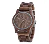 Uwood Luxury Wooden Watches 1007 Walnut Wooden Watch 100％Natural Wood Japan Movemen