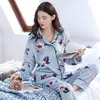 Abbigliamento da casa inverno indossa abiti da 2 pezzi Shirtpants Women Coral Fleece Sleep abbiglia
