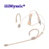 Microfoons iiimymische professionele beige condensor headset microfoon voor Sennheiser -zender 3,5 mm schroefjack spraak met de hoofdmicrofoon