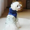 Dog Apparel Small Medium Size Clothes Teddy By Bear Four Feet Waterproof Raincoat Storm Coat Can Pull Pet Supplies