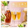 Autre Drinkware 6oz / 8oz Clear Plastic Champagne Flûte idéal pour la maison Daily Life Wedding Toasting Party Disposable Cup Drop Livrot GA DHB7H