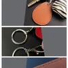 Keychains 10pcs PU Leather Drop Drop petite carte Couverture de cartes de cartes Keychain Set Square Elevator Fashion Accessoires