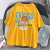 Herr t-shirts chicago basketlag mens bomull t skjortor överdimensionerade hiphopkläder casual all-math andningsbara toppar o-hals man kort ärm h240407