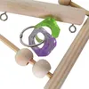 Other Bird Supplies Swing Toys Wooden Parrot Stand Playstand With Chewing Beads Cage Sleeping Play For Budgie Birds