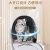 猫のキャリアクレートハウスバッグ軽量バックパック犬ペットポータブルトラベルh240407