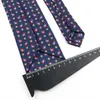 Boyun bağları yenilik moda erkek 7.5cm kravat yeşil mavi turuncu geometrik ipek kravat erkek düğün iş toplantısı günlük aksesuarlar giymek c240412