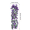 Dekorativa blommor 4 kronblad Simulering Charmig livtroddekoration Vine Hanging For Wedding Banket