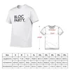 Мужские майки Tops Bloc Party Band логотип черный на белой футболке аниме каваи