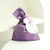 Bolsa de terciopelo envolvente de regalo con envasado de tarjeta para favores de boda Invitados Día de la madre Baby Shower Candetics Package de joyería