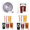 Tumblers de 20 oz de beisebol canecas canecas de softball futebol de basquete de aço inoxidável Viagem Cerveja de carros de cerveja Insatis