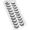 4 Extensions de cils en gros et au détail Cils individuels 5 Pairs / PCS FAKE LASHES MAKEP Produits H12 240407