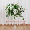 Fleurs décoratives 40 cm Boule de fleur de rose avec table de mariage à feuilles vertes décoration décor de la scène florale disposition de la fenêtre de disposition