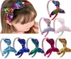 Baby Girls Headband Nes Fashion Mermaid Tail Hairband Bow Headwrap Sequins Hair Band Hoop For Kids Girl Beautiful Head Accessory4422951