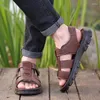 Freizeitschuhe 2024 Sandalen handgefertigt Sommer im Freien Freizeit atmungsaktivem Mesh Beach Rom hochwertig dicke Sohle Walking