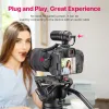 Microfoni Ulanzi Nova Camera Microfono Video Registrazione Intervista a Shotgun Vlog Mic con Muff Whidshield per Smartphone DSLR Android iPhone