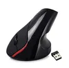 Mouse wireless ricaricabile USB 24 GHz con topo ottico Ergonomicr verticale5730516