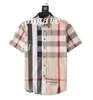 casablanca Luxurys Desingers Men's Dress Shirts Dress Business Casual Shirt Sleeve Stripe slim masculine social fashion plaid S-4XL#02 747467767