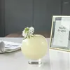 花瓶シンプルで軽い豪華なインス風力ガラス花瓶花粉装置スーテーブル配置水耕栽培小さな口の装飾P