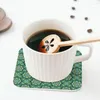 Tafelmatten Ramadan Mubarak Patroon Coasters Keuken Placemats Waterdichte isolatie Cup Coffee voor Decor Home Telware Pads Set van 4