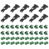 Bols 50pcs Clip de connecteur de treillis végétal réglable pour le jardinage en métal soutient l'escalade (8 mm)