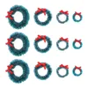 Dekorative Blumen 12 PCs Haushaltsschwisser Girlande Weihnachtsbaum -Dekorationen Kränze Clearance natürliche Seide Hanging Schmuck