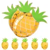 Disposable Dinnerware 8 Pcs Ornaments Plates Party Birthday The Dish Pineapple Decorations Paper Cake Child Kids