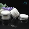 Storage Bottles 30g Empty White Acrylic Eye Cream Makeup Facial Mask Jars Skin Care Lotion Tins Cosmetic Containers Packaging