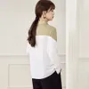 Women Shirts and Blouses Spring Female Blouse Vintage Long Sleeve Casual Basic Tops Turndown Collar OL Style 240407