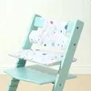 Pokrywa krzesełka o wysokiej poduszce do mycia wsparcia Highchair Kid Kid Keeding Akcesoria Posiłek Bawełniany podkładka na Stokk Stokke