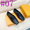 40 Модель мужской дизайнерской дизайнерской туфли для обуви 2024 Осень Осенняя кожаная кожа роскошная плоская мелководья на прогулочных туфлях для мужчин на открытом воздухе.