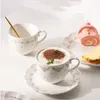 Tazze di piattino tazza di caffè set tapa in silicona taza netta europea piccola luce leggera pomeriggio tè squisito piattino vaso plegabile